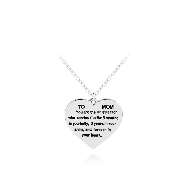 European and American lettering necklace warm Mother's Day gift | Luxury Home Accessories | Heulog Glow