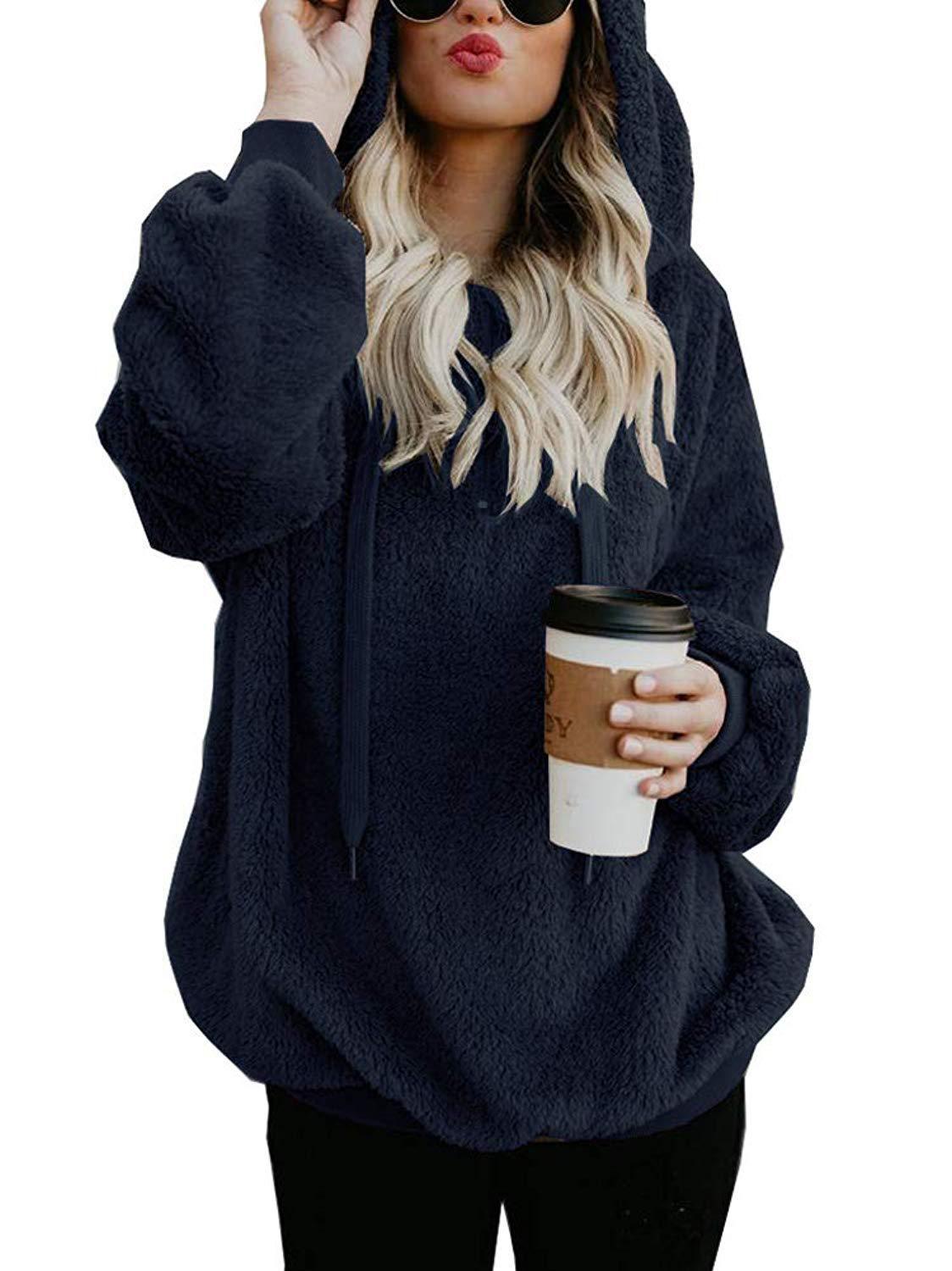 European and American long-sleeved hooded solid color sweater | Luxury Home Accessories | Heulog Glow