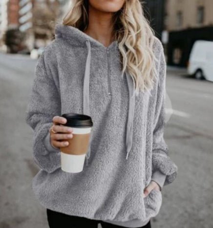 European and American long-sleeved hooded solid color sweater | Luxury Home Accessories | Heulog Glow