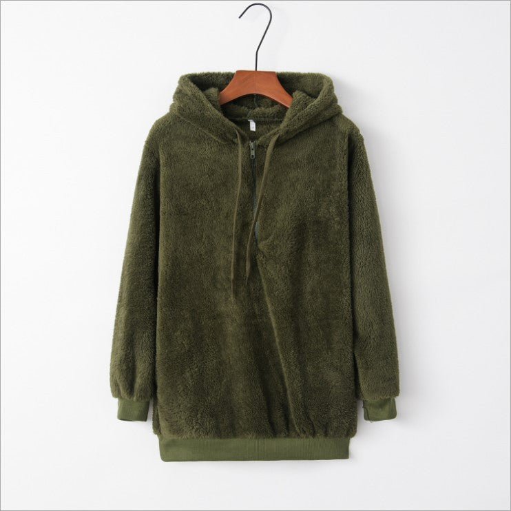 European and American long-sleeved hooded solid color sweater | Luxury Home Accessories | Heulog Glow