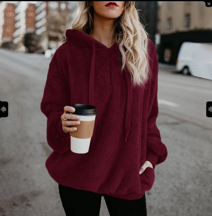 European and American long-sleeved hooded solid color sweater | Luxury Home Accessories | Heulog Glow