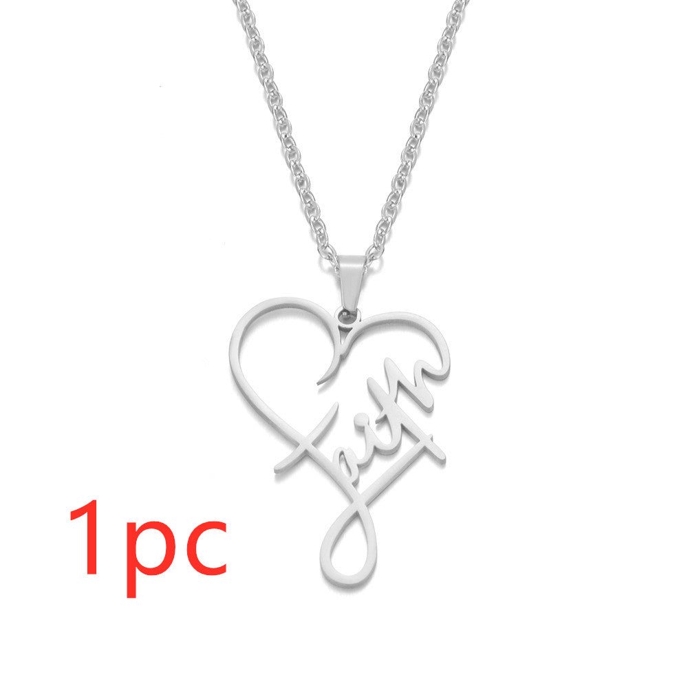 European And American Necklace Heart Of Faith Pendant | Luxury Home Accessories | Heulog Glow