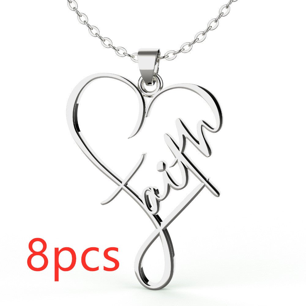 European And American Necklace Heart Of Faith Pendant | Luxury Home Accessories | Heulog Glow