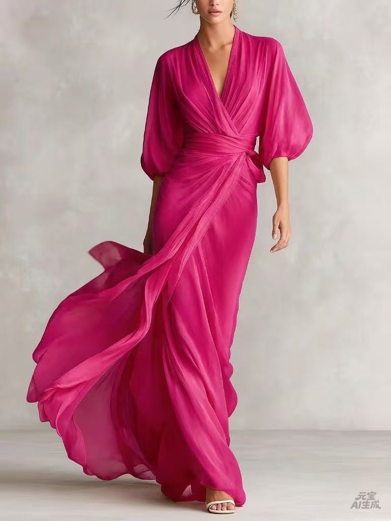 European And American-style Slim-fit Long Dress For Women | Luxury Home Accessories | Heulog Glow