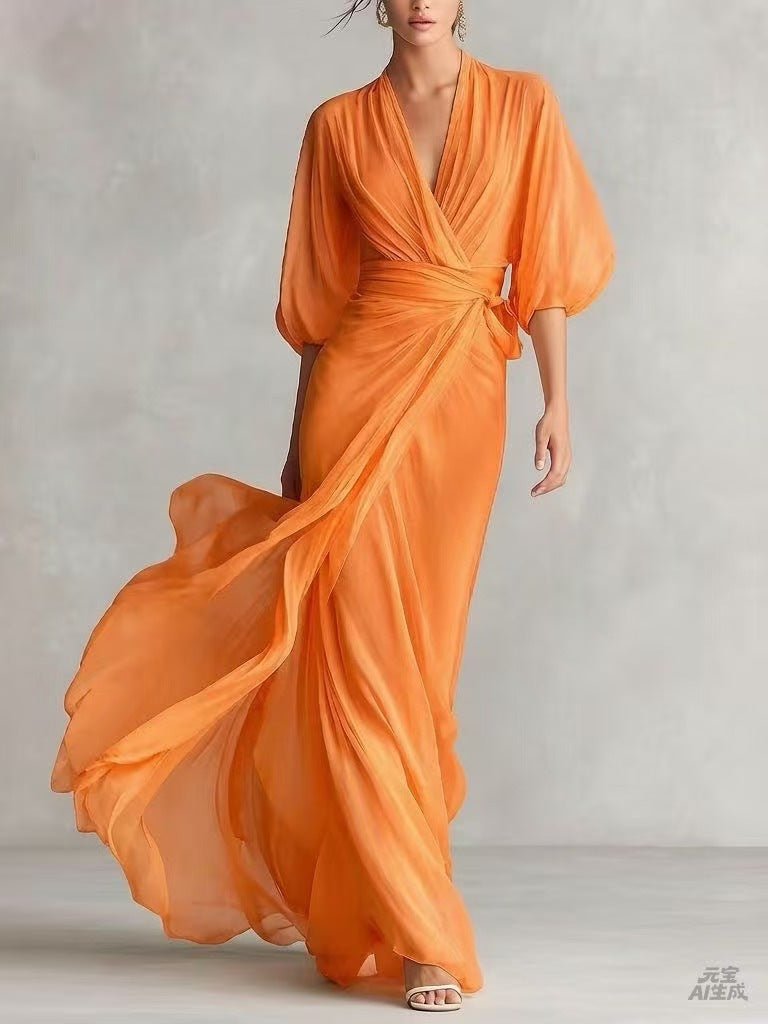 European And American-style Slim-fit Long Dress For Women | Luxury Home Accessories | Heulog Glow