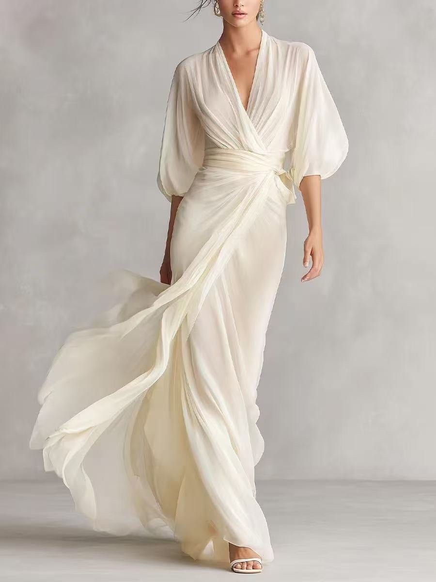 European And American-style Slim-fit Long Dress For Women | Luxury Home Accessories | Heulog Glow