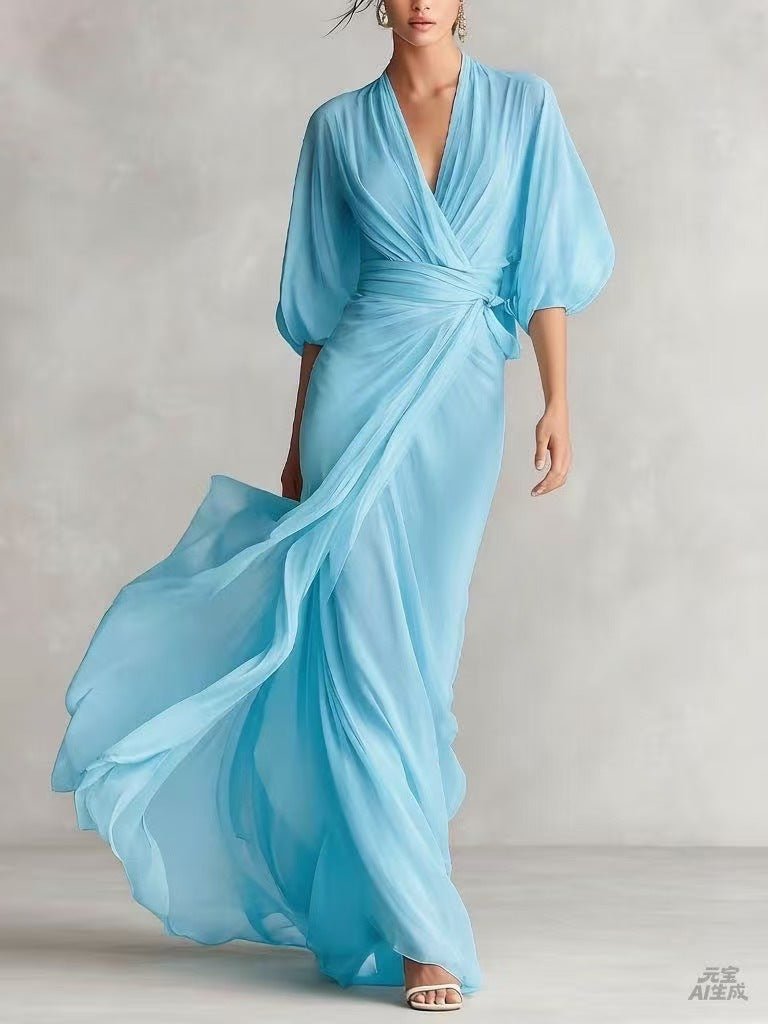 European And American-style Slim-fit Long Dress For Women | Luxury Home Accessories | Heulog Glow