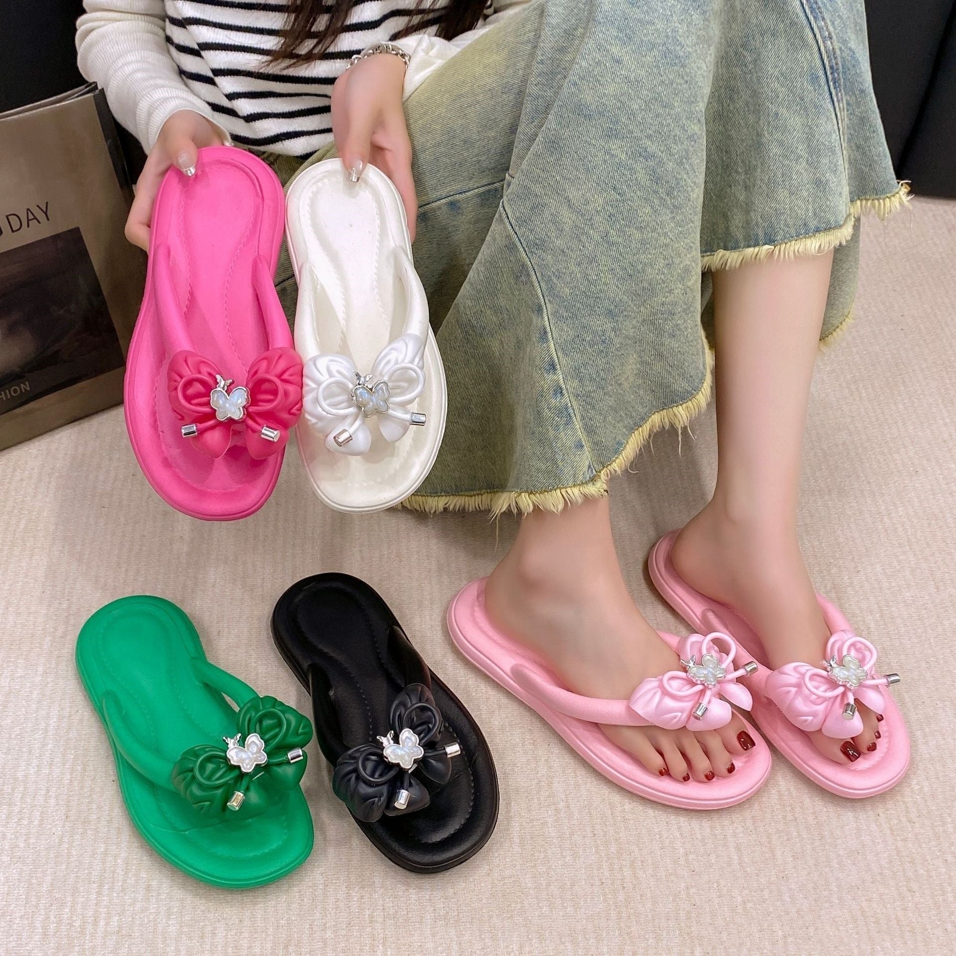 EVA Non-slip Wear-resistant Fashion All-match Women's Outdoor Slippers | Luxury Home Accessories | Heulog Glow