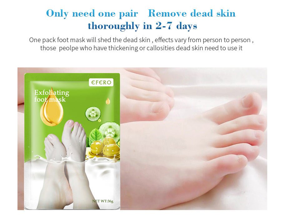 Exfoliating Foot Mask Foot SPA Pedicure Socks Removing Dead Skin Whitening Heels Feet Peeling Anti Cracked Foot Skin Care | Luxury Home Accessories | Heulog Glow