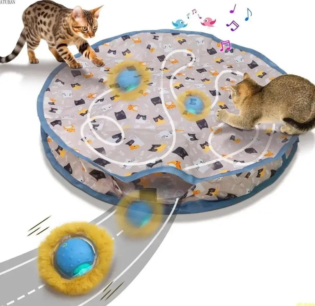 Extra Large Cat Interactive Maze Hunt Toy | Luxury Home Accessories | Heulog Glow