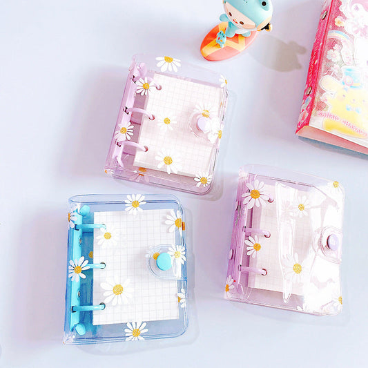 Kawaii Mini 3 Hole Daisy Notebook Planner Organizer Binder