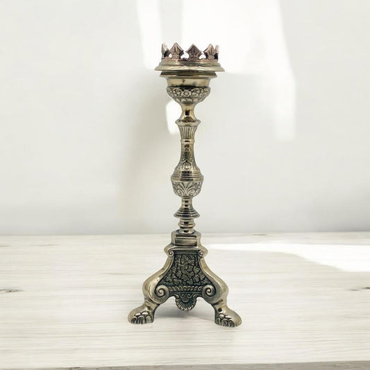 45CM ALUMINIUM GOTHIC CANDLE HOLDER