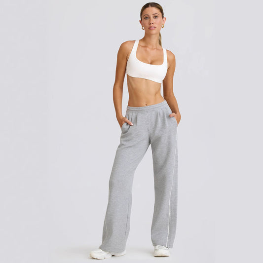 Women's Casual Striped Loose-fitting Fashionable Waist-cinching Wide-leg Pants