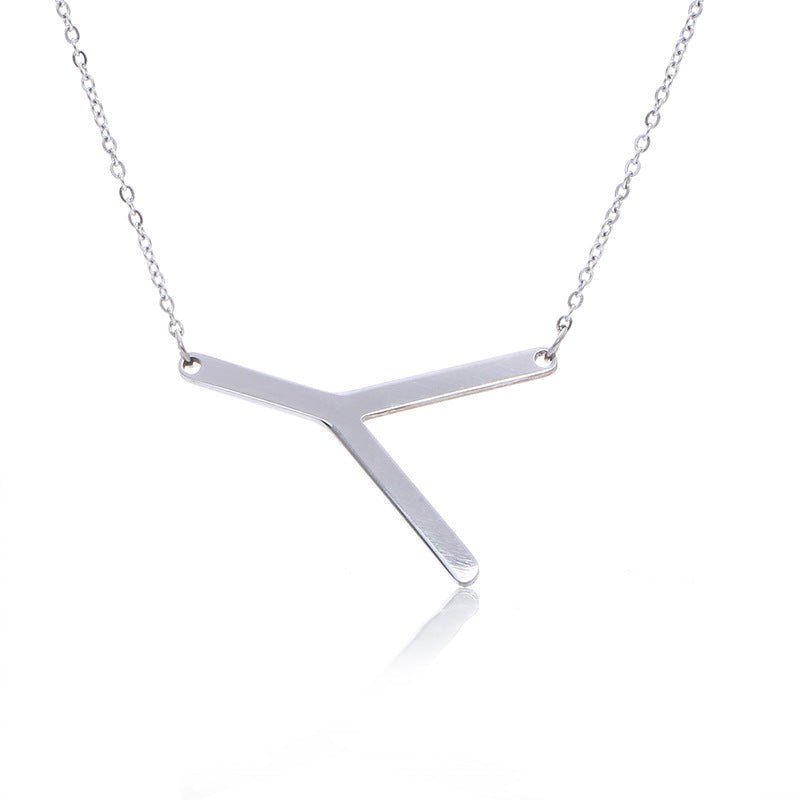 Fabulous Rose Gold Plated Stainless Steel Initial Letter Pendant Necklace | Luxury Home Accessories | Heulog Glow