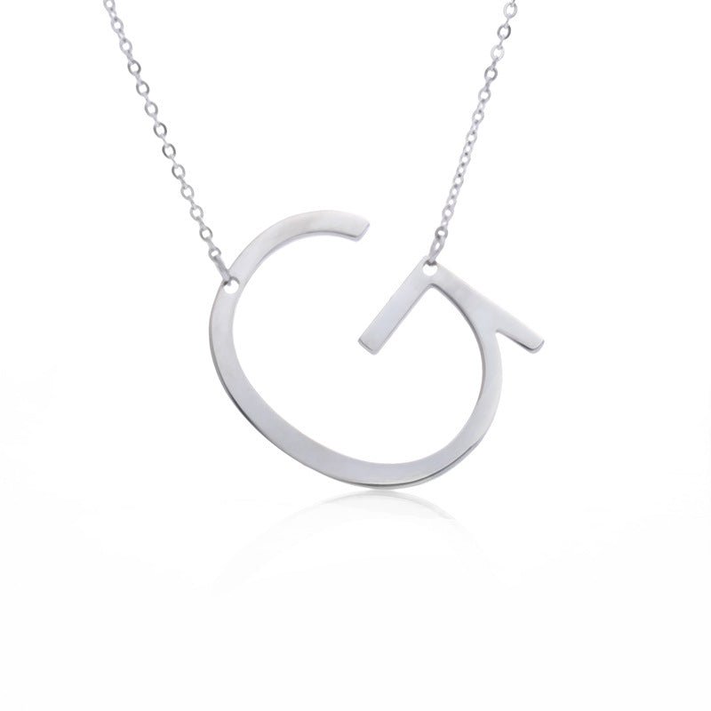 Fabulous Rose Gold Plated Stainless Steel Initial Letter Pendant Necklace | Luxury Home Accessories | Heulog Glow