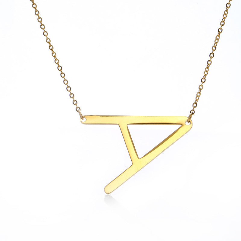 Fabulous Rose Gold Plated Stainless Steel Initial Letter Pendant Necklace | Luxury Home Accessories | Heulog Glow