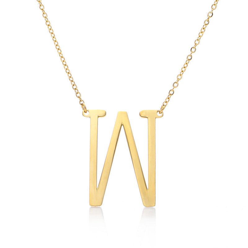 Fabulous Rose Gold Plated Stainless Steel Initial Letter Pendant Necklace | Luxury Home Accessories | Heulog Glow