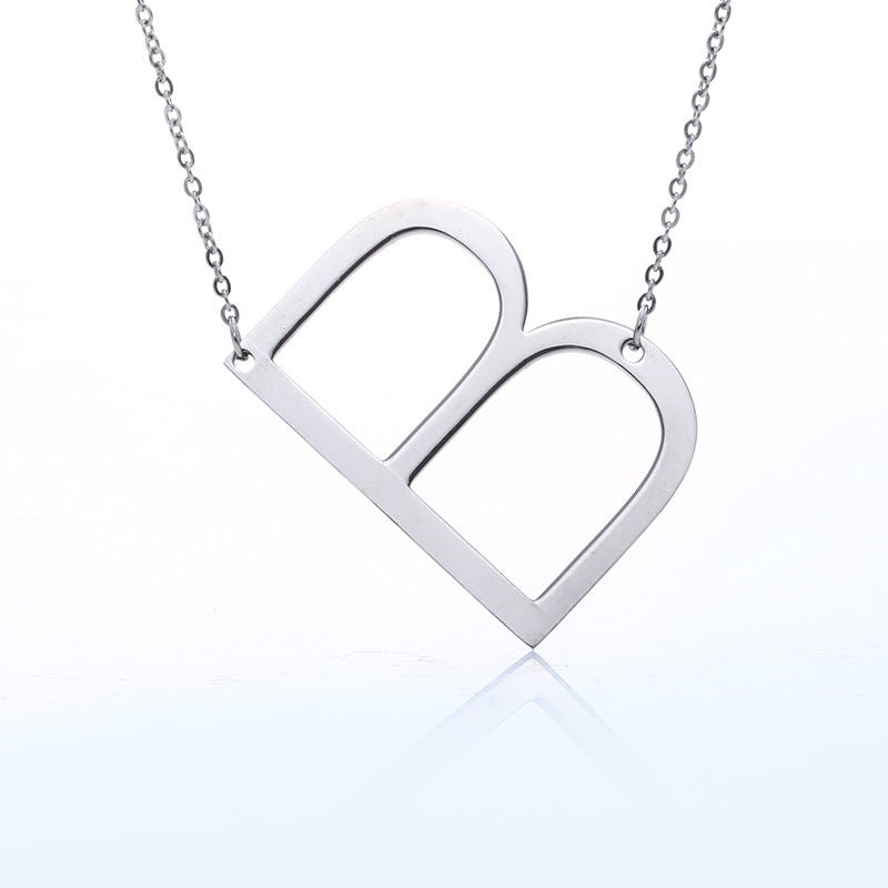 Fabulous Rose Gold Plated Stainless Steel Initial Letter Pendant Necklace | Luxury Home Accessories | Heulog Glow