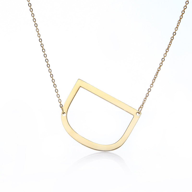 Fabulous Rose Gold Plated Stainless Steel Initial Letter Pendant Necklace | Luxury Home Accessories | Heulog Glow