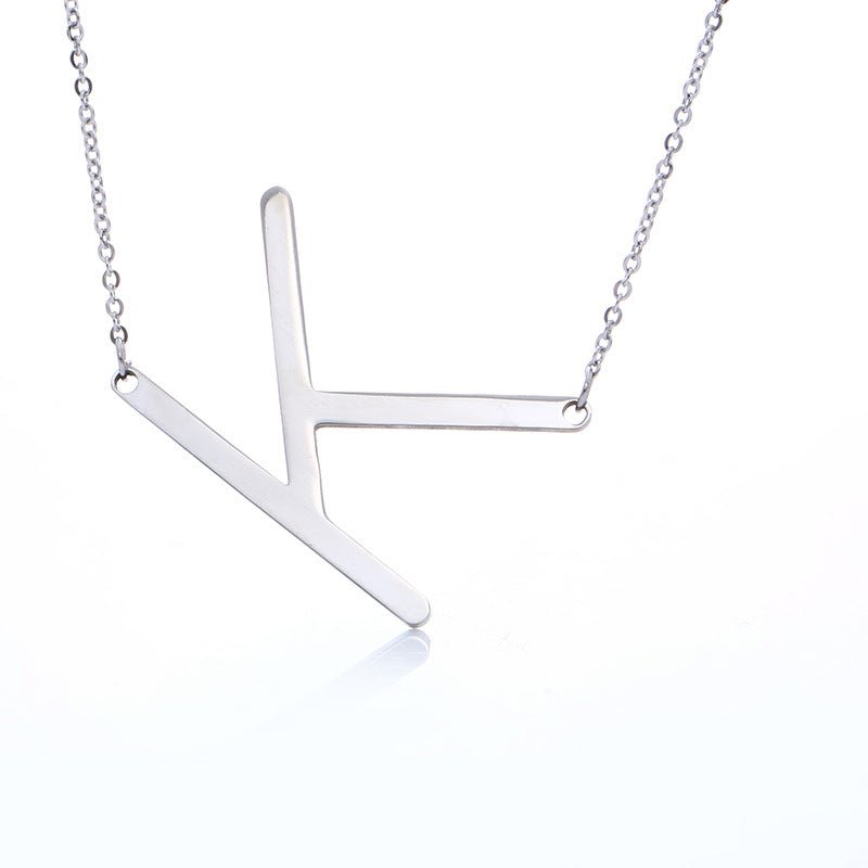 Fabulous Rose Gold Plated Stainless Steel Initial Letter Pendant Necklace | Luxury Home Accessories | Heulog Glow