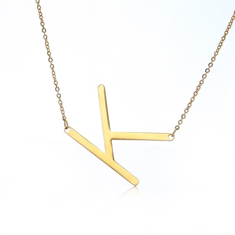 Fabulous Rose Gold Plated Stainless Steel Initial Letter Pendant Necklace | Luxury Home Accessories | Heulog Glow