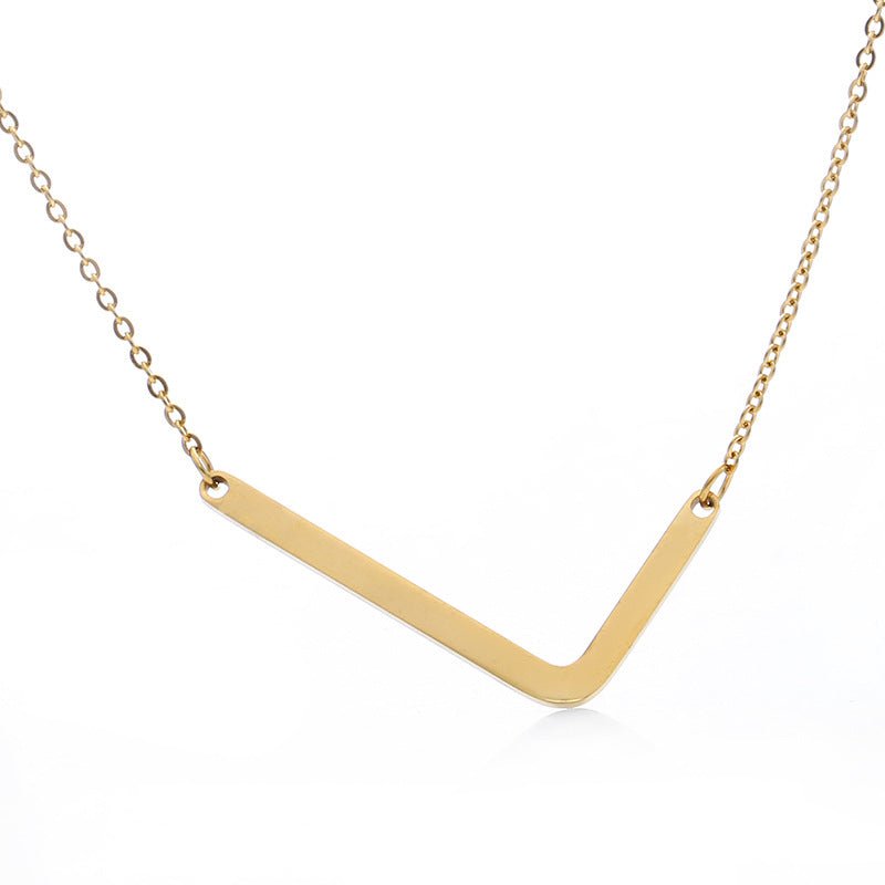 Fabulous Rose Gold Plated Stainless Steel Initial Letter Pendant Necklace | Luxury Home Accessories | Heulog Glow