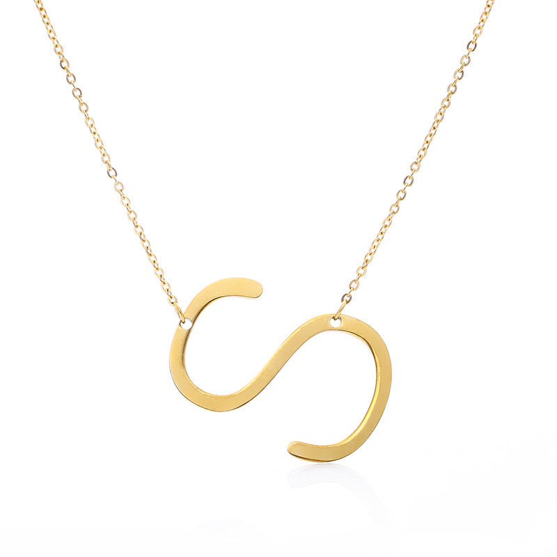 Fabulous Rose Gold Plated Stainless Steel Initial Letter Pendant Necklace | Luxury Home Accessories | Heulog Glow