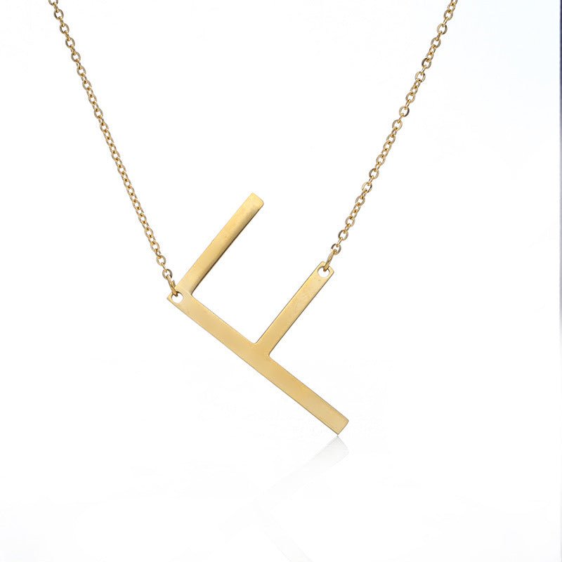 Fabulous Rose Gold Plated Stainless Steel Initial Letter Pendant Necklace | Luxury Home Accessories | Heulog Glow