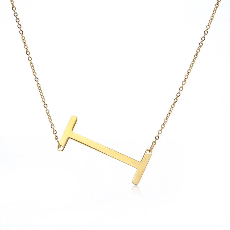 Fabulous Rose Gold Plated Stainless Steel Initial Letter Pendant Necklace | Luxury Home Accessories | Heulog Glow