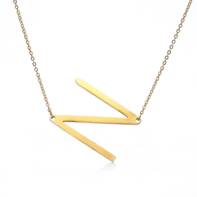 Fabulous Rose Gold Plated Stainless Steel Initial Letter Pendant Necklace | Luxury Home Accessories | Heulog Glow