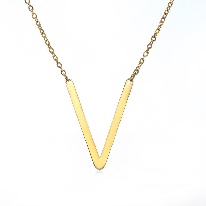 Fabulous Rose Gold Plated Stainless Steel Initial Letter Pendant Necklace | Luxury Home Accessories | Heulog Glow