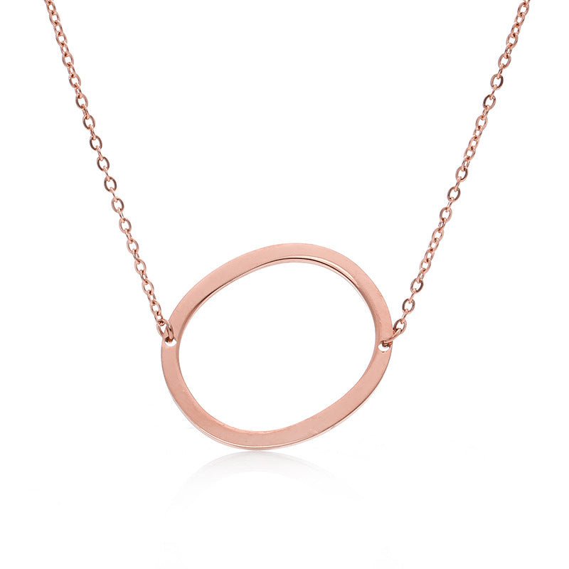 Fabulous Rose Gold Plated Stainless Steel Initial Letter Pendant Necklace | Luxury Home Accessories | Heulog Glow