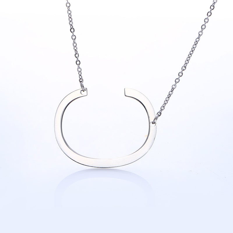 Fabulous Rose Gold Plated Stainless Steel Initial Letter Pendant Necklace | Luxury Home Accessories | Heulog Glow