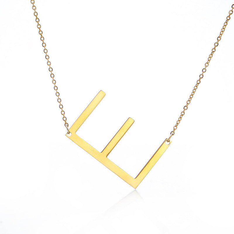 Fabulous Rose Gold Plated Stainless Steel Initial Letter Pendant Necklace | Luxury Home Accessories | Heulog Glow