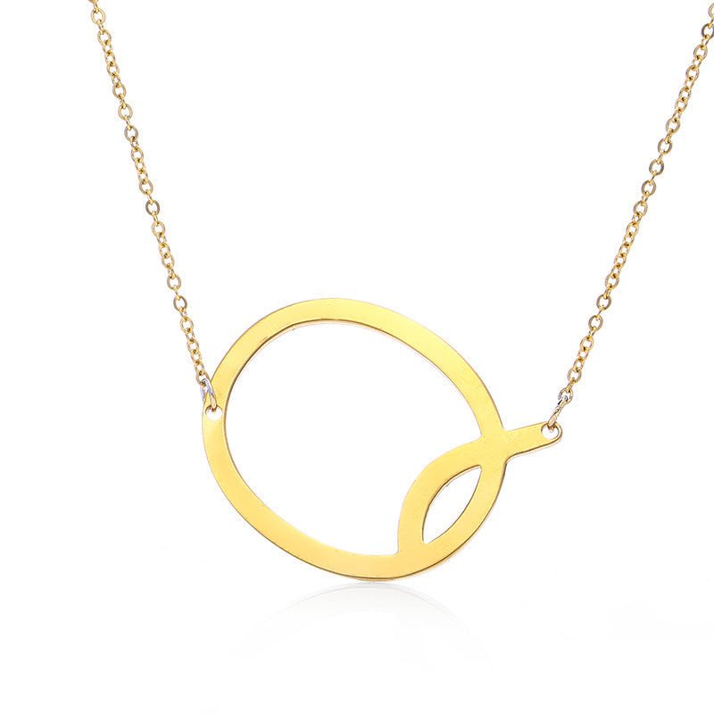 Fabulous Rose Gold Plated Stainless Steel Initial Letter Pendant Necklace | Luxury Home Accessories | Heulog Glow