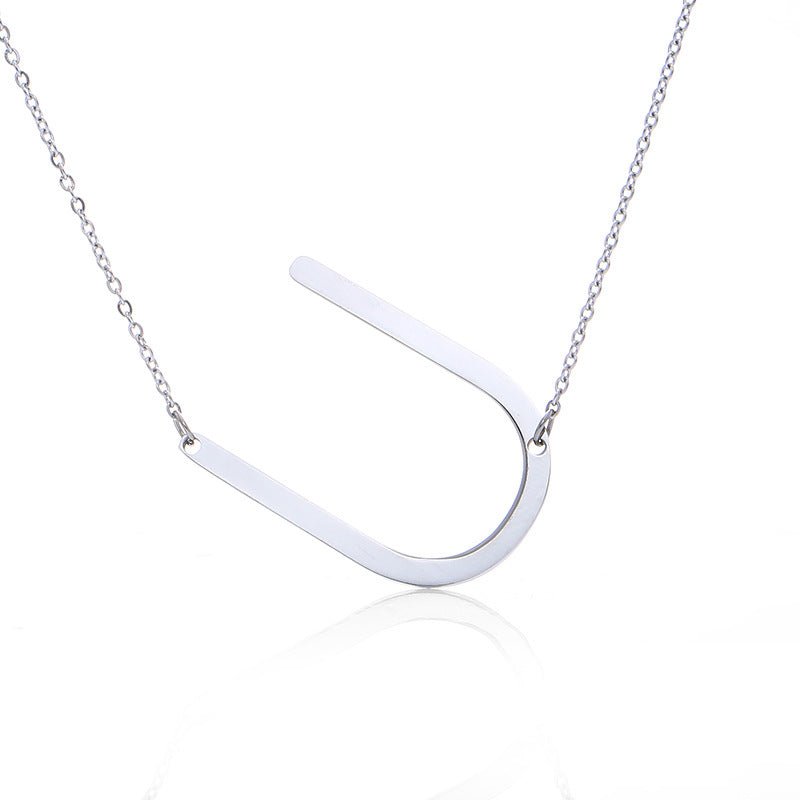 Fabulous Rose Gold Plated Stainless Steel Initial Letter Pendant Necklace | Luxury Home Accessories | Heulog Glow