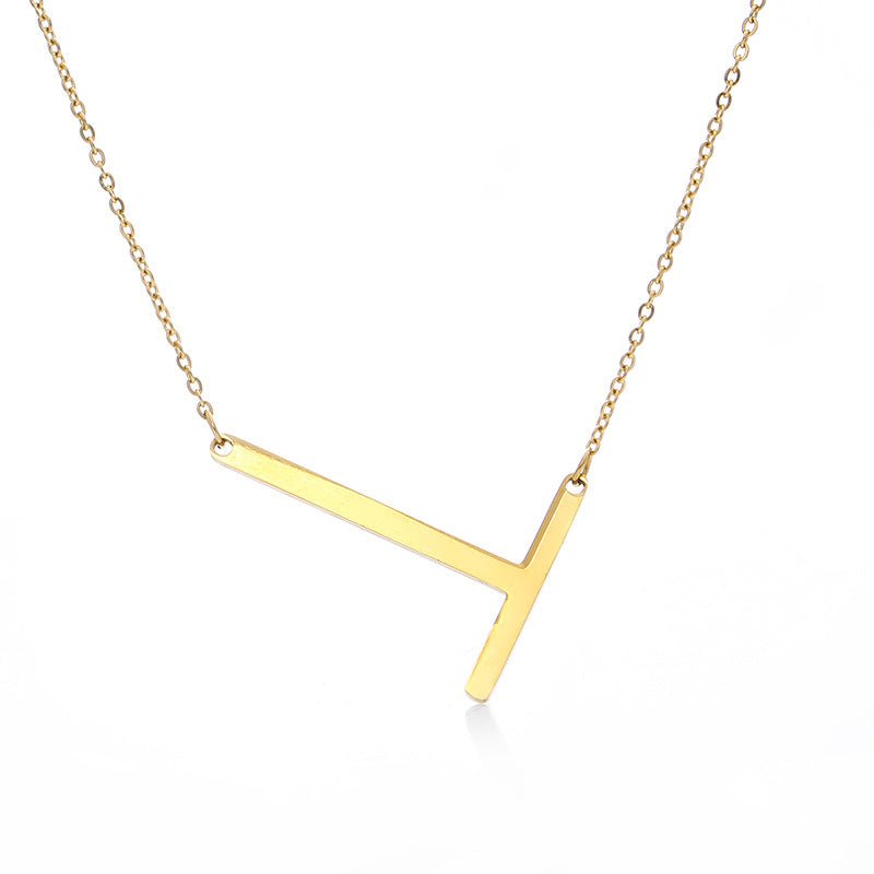 Fabulous Rose Gold Plated Stainless Steel Initial Letter Pendant Necklace | Luxury Home Accessories | Heulog Glow