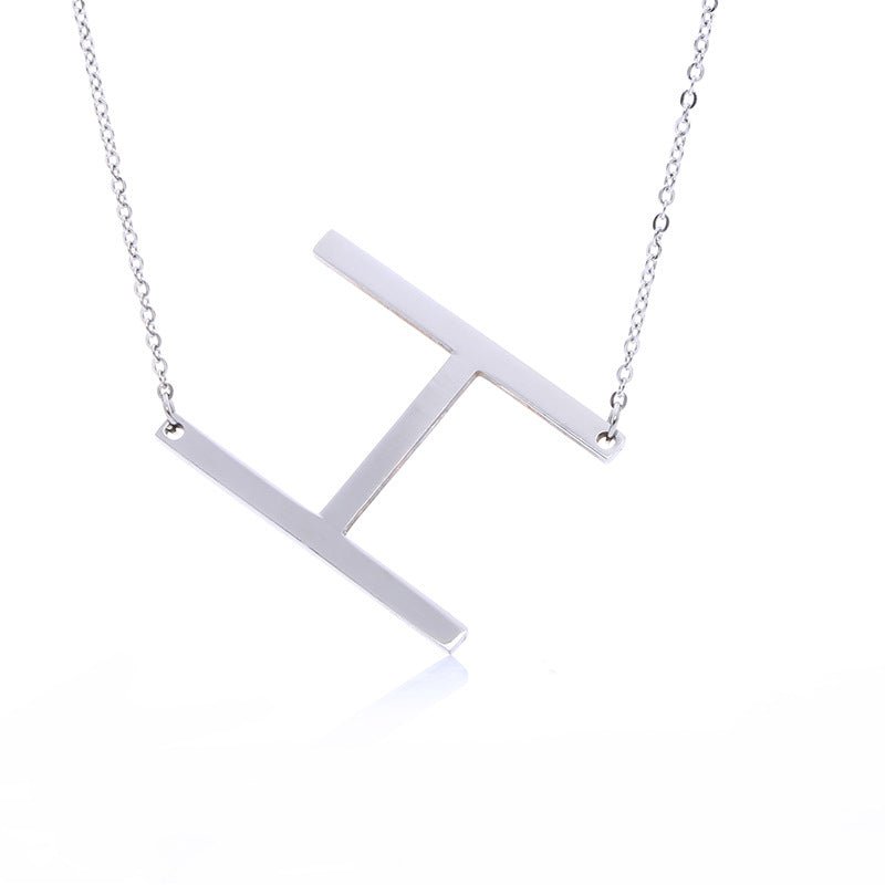 Fabulous Rose Gold Plated Stainless Steel Initial Letter Pendant Necklace | Luxury Home Accessories | Heulog Glow