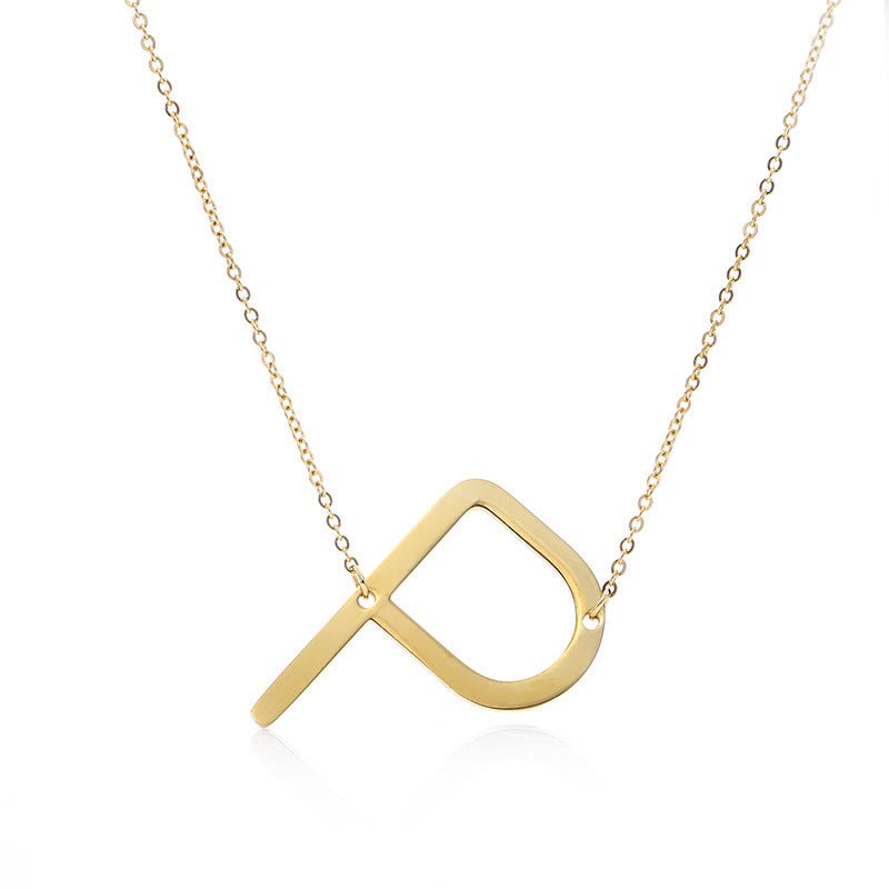 Fabulous Rose Gold Plated Stainless Steel Initial Letter Pendant Necklace | Luxury Home Accessories | Heulog Glow