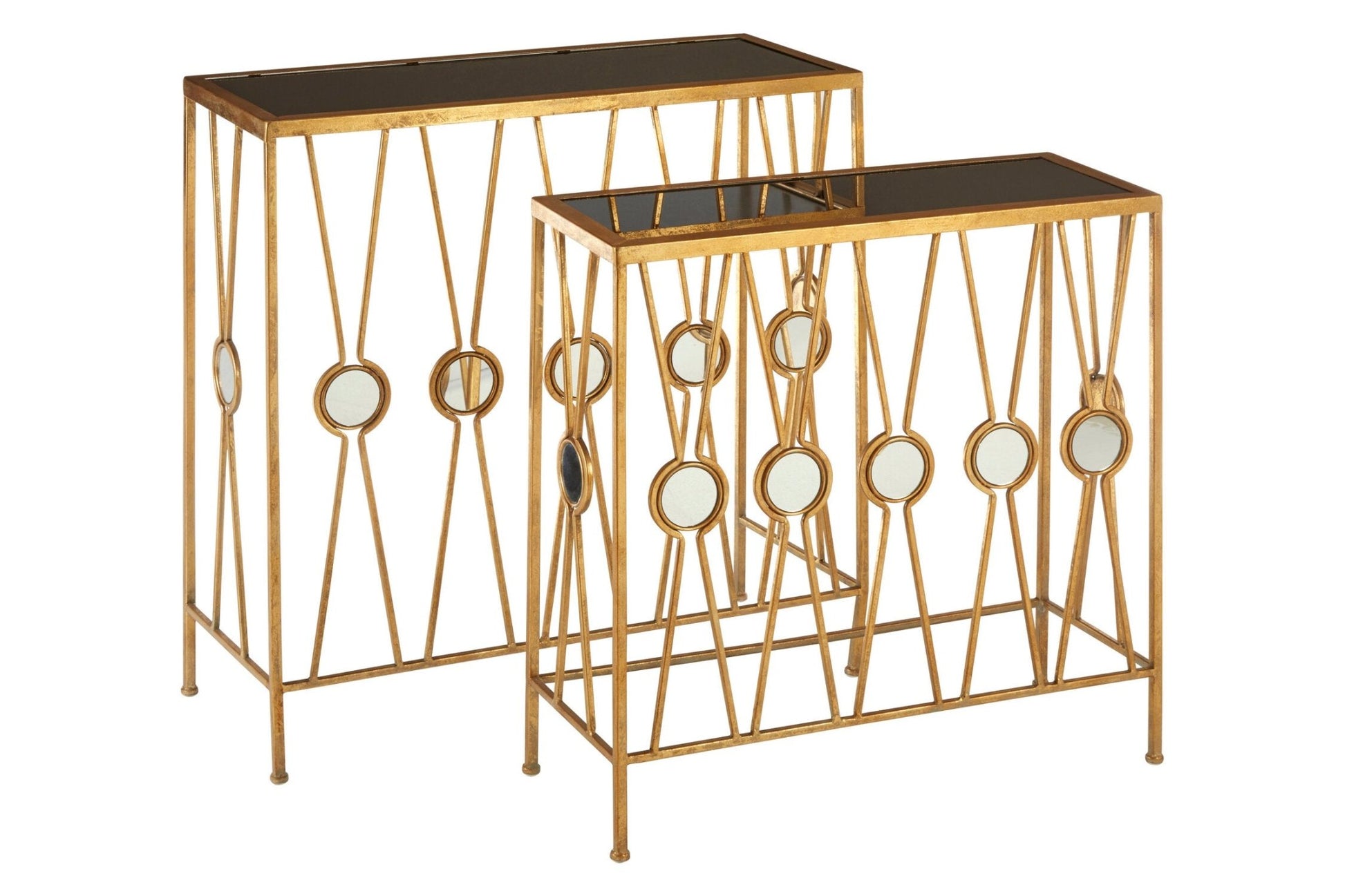 Faiza Set Of 2 Rectangular Console Tables | Luxury Home Accessories | Heulog Glow