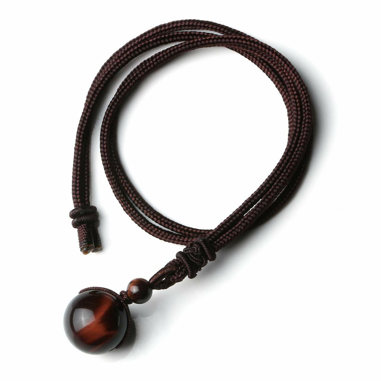 Fashion 16mm Natural Obsidian Pendant Amethyst Necklace For Men And Women | Luxury Home Accessories | Heulog Glow