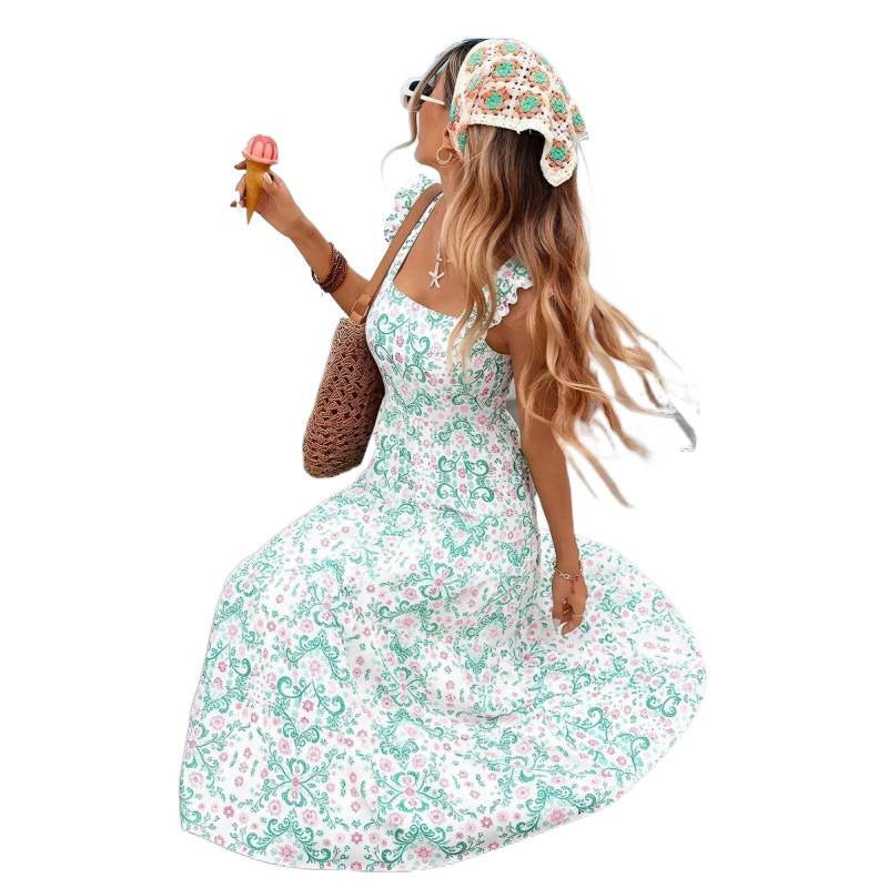 Fashion Casual Printing Dress Women | Luxury Home Accessories | Heulog Glow
