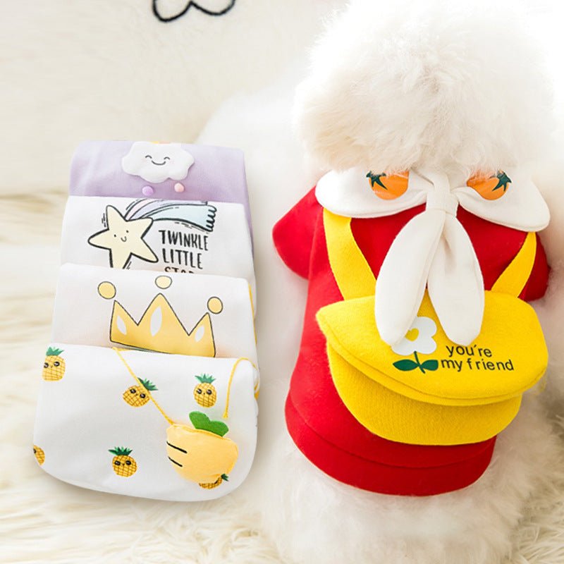 Fashion Cute Cartoon Pet Autumn And Winter Clothes | Luxury Home Accessories | Heulog Glow