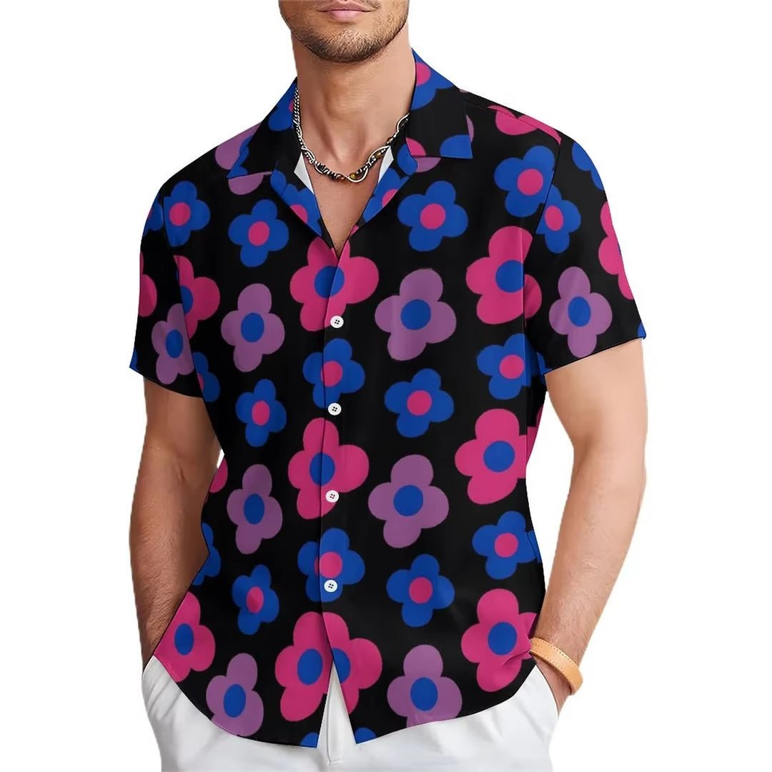Fashion Men's Casual Floral Print Special-interest Design Shirt | Luxury Home Accessories | Heulog Glow