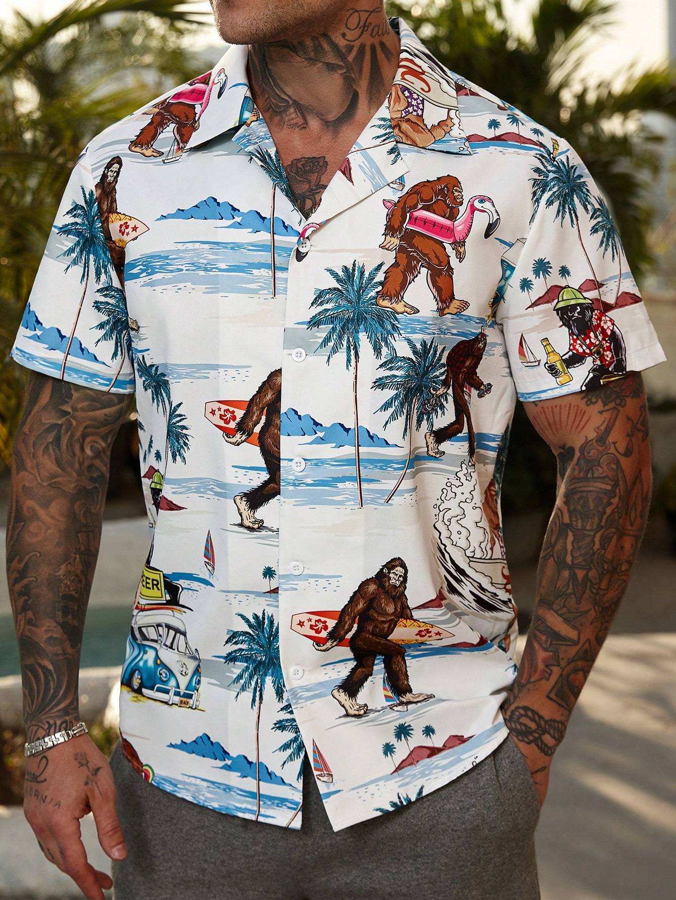 Fashion Men's Casual Floral Print Special-interest Design Shirt | Luxury Home Accessories | Heulog Glow