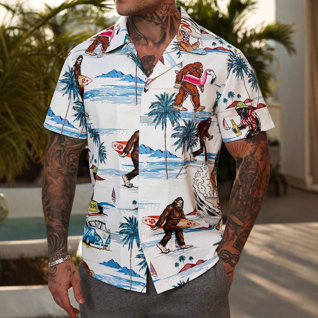 Fashion Men's Casual Floral Print Special-interest Design Shirt | Luxury Home Accessories | Heulog Glow