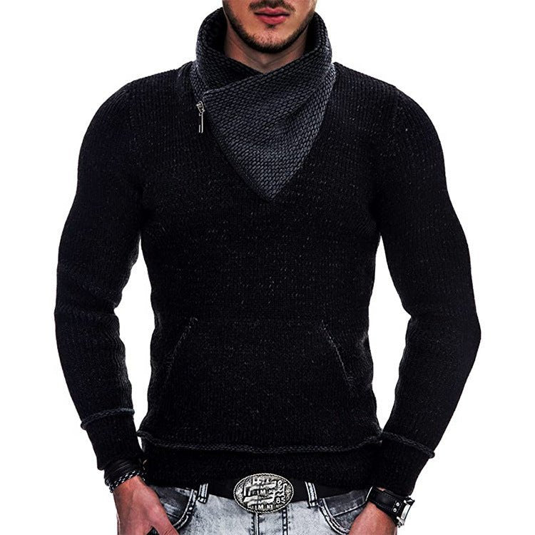 Fashion Pocket High Neck Slim Fit Sweater Knit Coat | Luxury Home Accessories | Heulog Glow