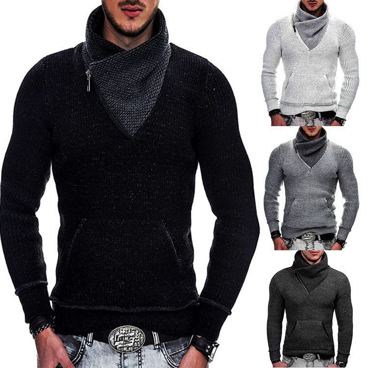 Fashion Pocket High Neck Slim Fit Sweater Knit Coat | Luxury Home Accessories | Heulog Glow
