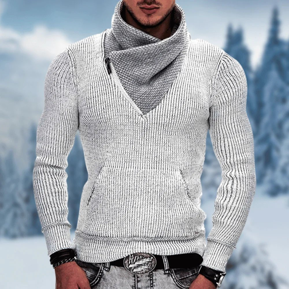 Fashion Pocket High Neck Slim Fit Sweater Knit Coat | Luxury Home Accessories | Heulog Glow