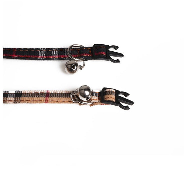 Fashion Simple Canvas Plaid Pet Collar | Luxury Home Accessories | Heulog Glow